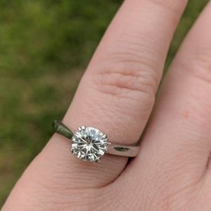 1 CT moissanite ring Forever One